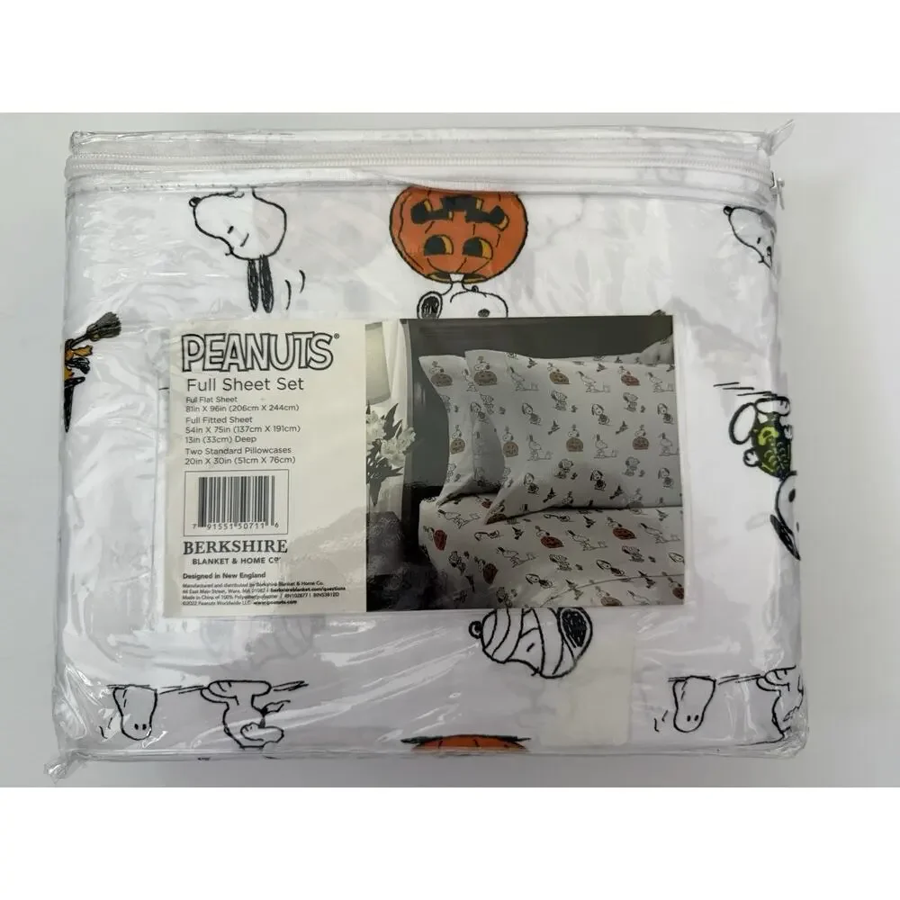 PEANUTS Halloween Shenanigans Snoopy & Woodstock Full Sheet 4 Piece Set